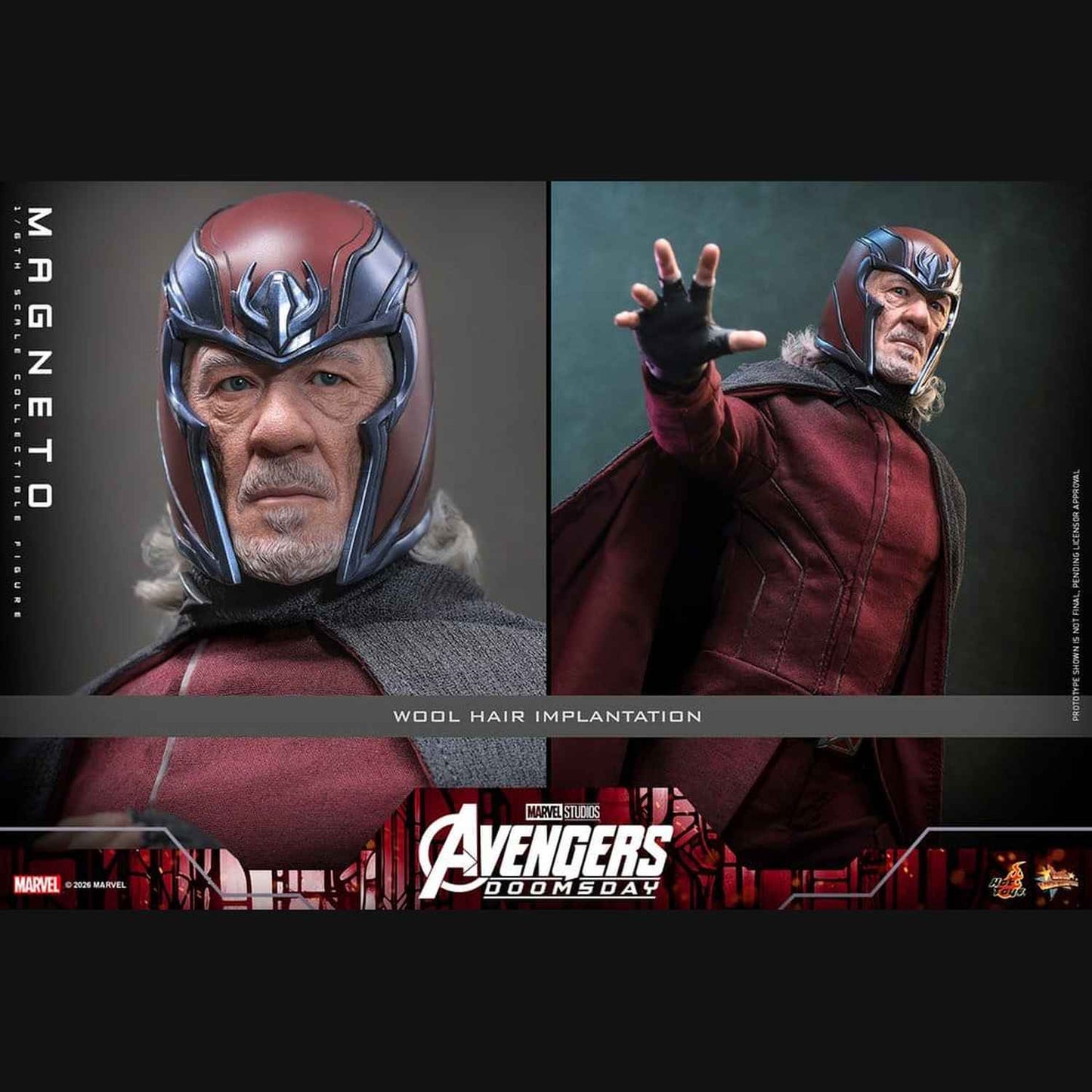 Hot Toys Marvel: Avengers Doomsday - Magneto Masterpiece 1/6 Actionfigur