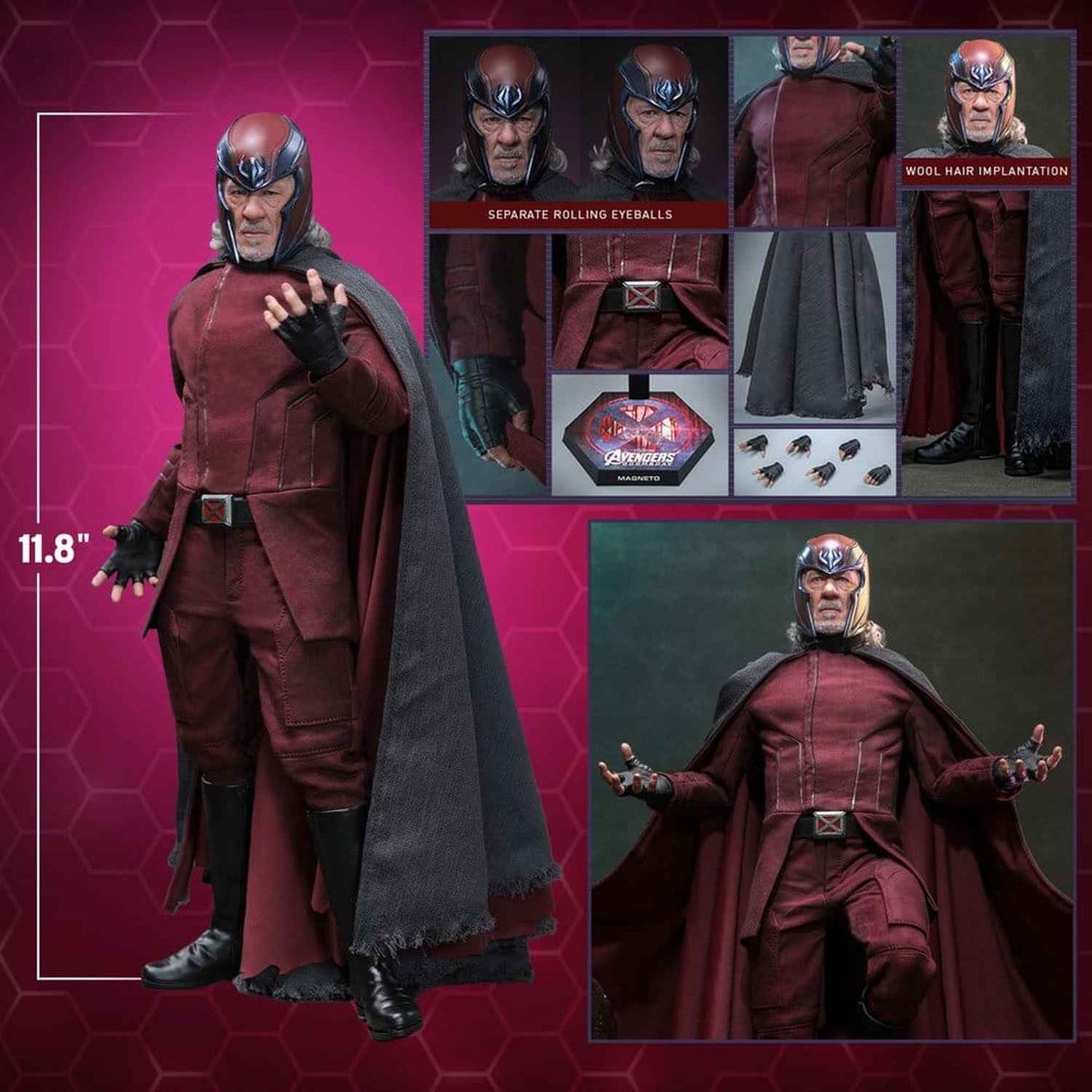 Hot Toys Marvel: Avengers Doomsday - Magneto Masterpiece 1/6 Actionfigur