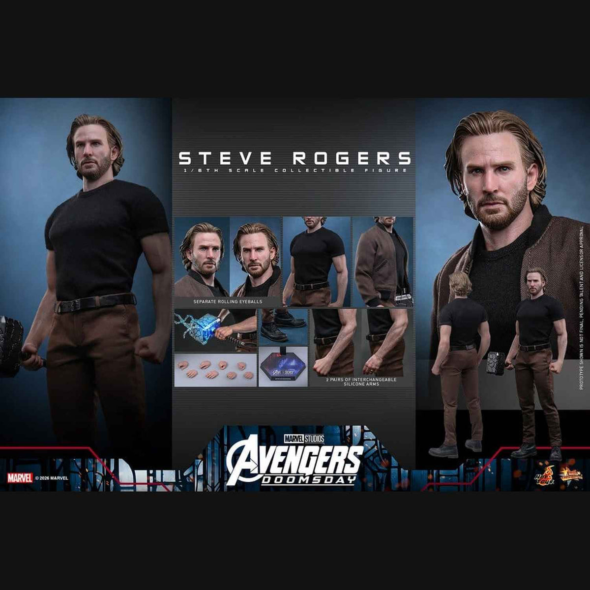Hot Toys Marvel: Avengers Doomsday - Steve Rogers Masterpiece 1/6 Actionfigur