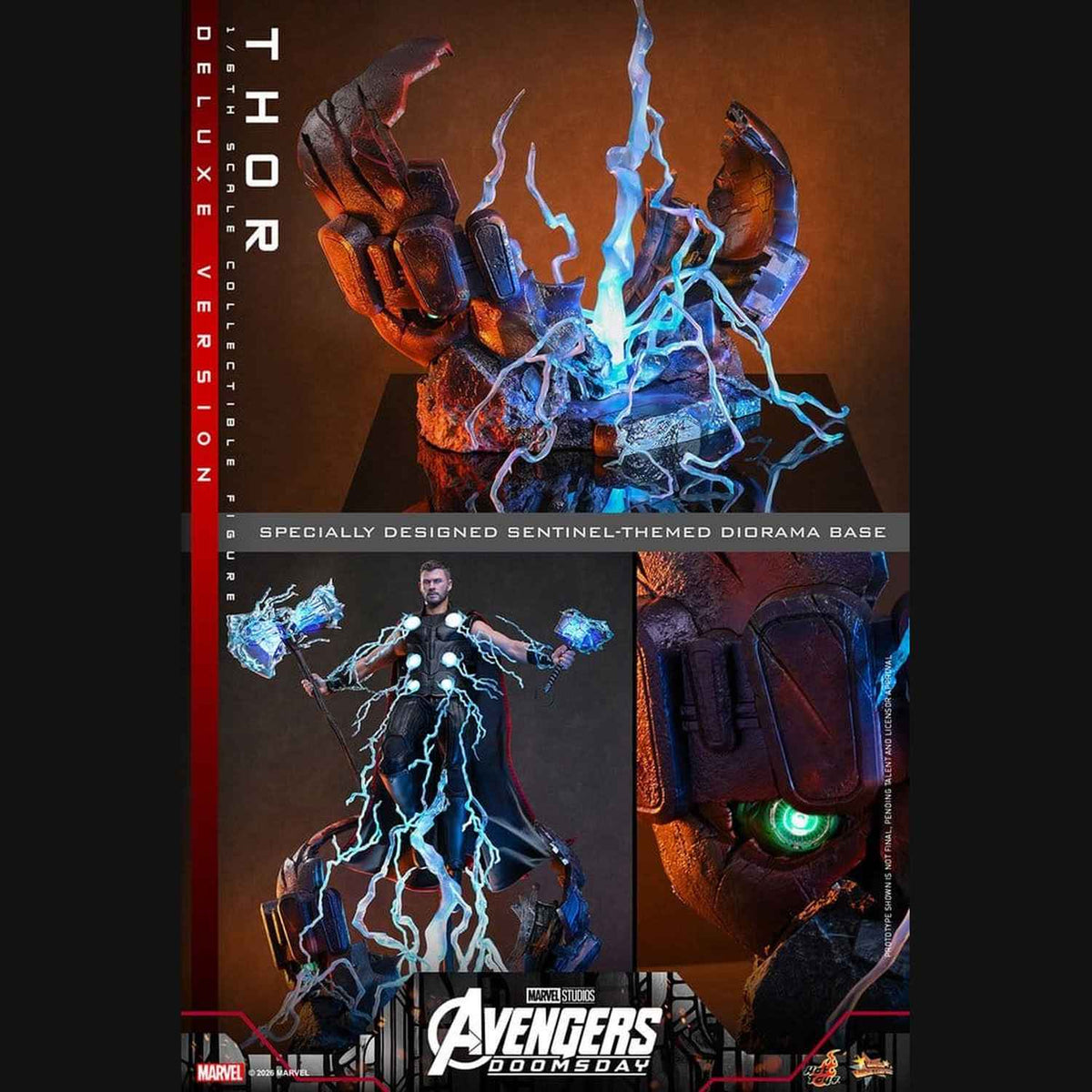 Hot Toys Marvel: Avengers Doomsday - Thor (Deluxe) Masterpiece 1/6 Actionfigur