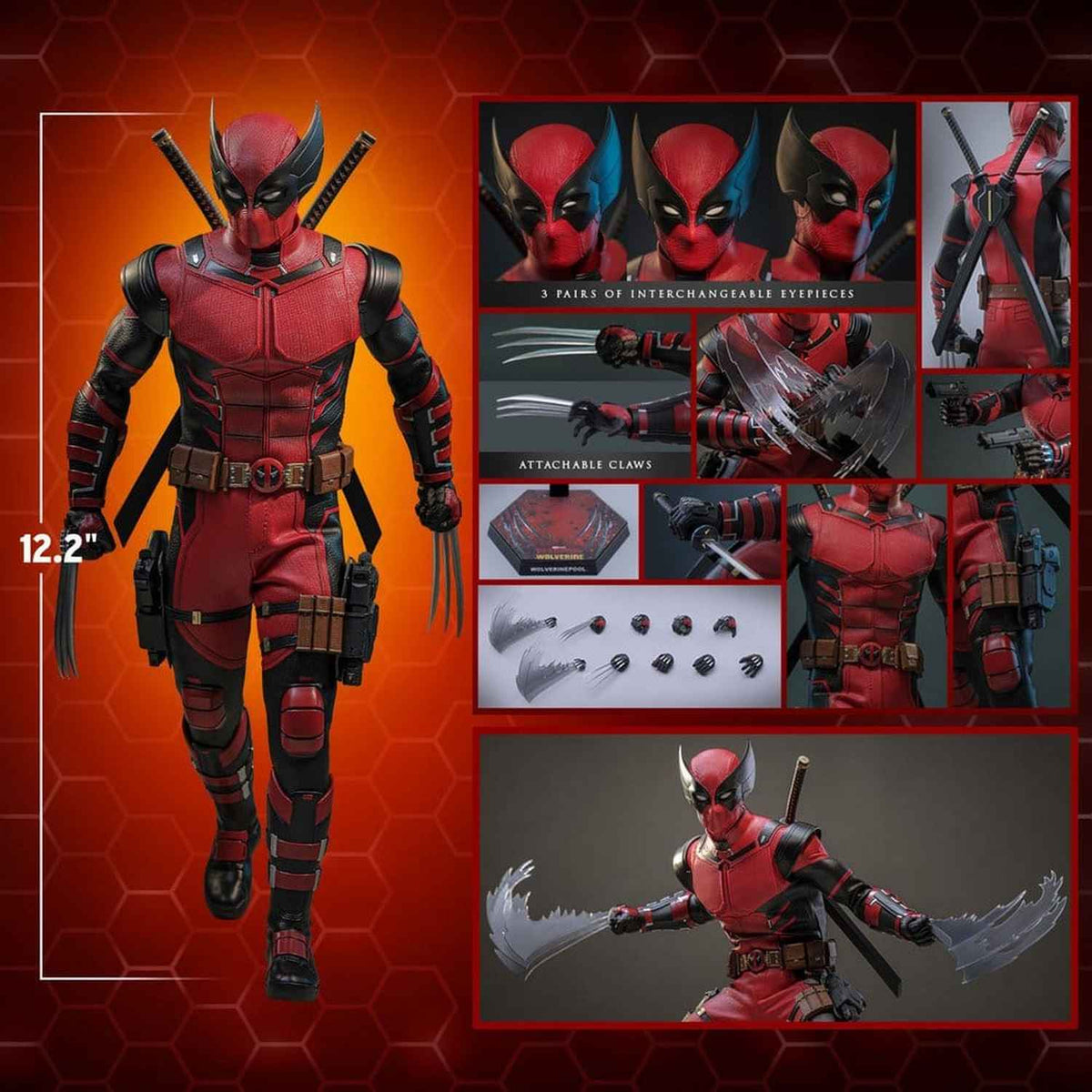 Hot Toys Marvel: Deadpool & Wolverine - Wolverinepool Masterpiece 1/6 Actionfigur