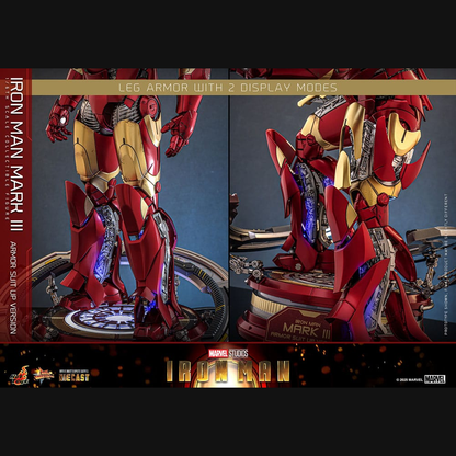 Hot Toys Marvel: Iron Man - Iron Man Mark III (Armor Suit Up) Masterpiece Diecast 1/6 Actionfigur