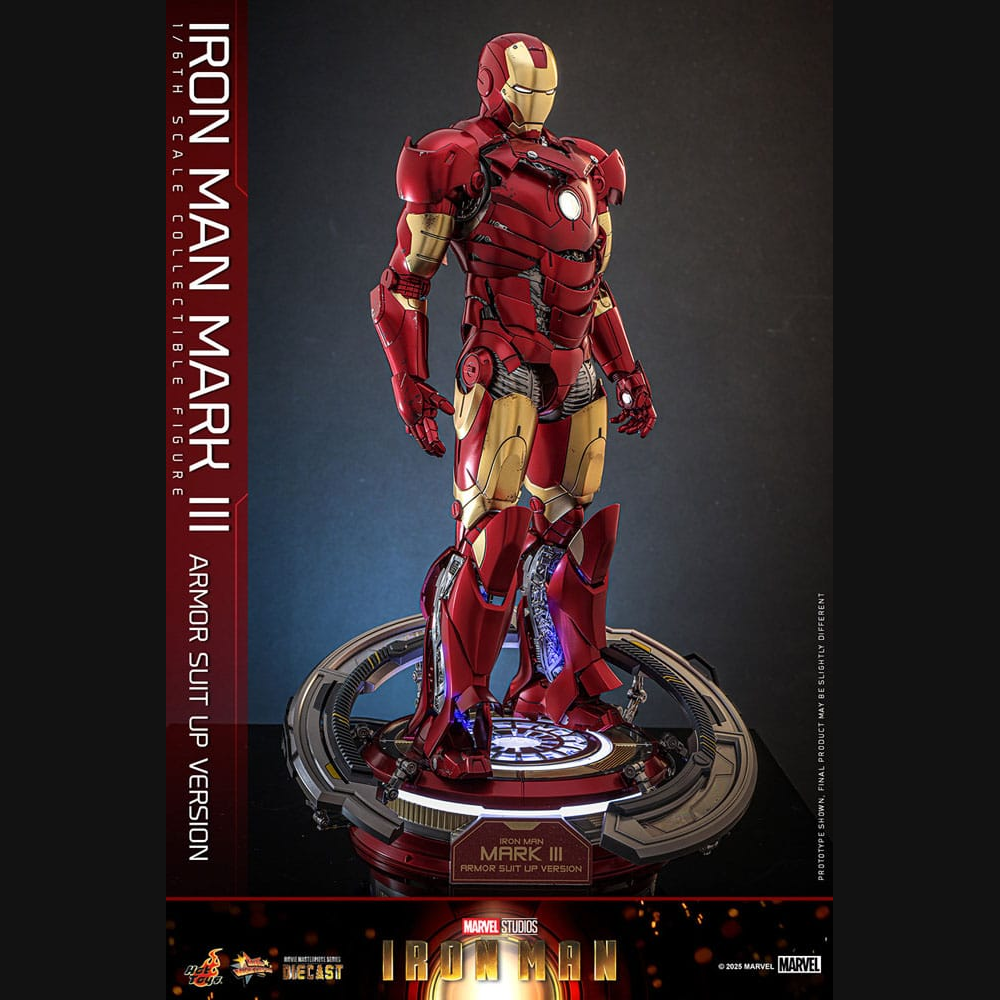 Hot Toys Marvel: Iron Man - Iron Man Mark III (Armor Suit Up) Masterpiece Diecast 1/6 Actionfigur