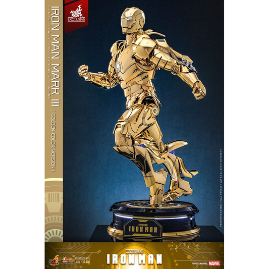 Hot Toys Marvel: Iron Man - Iron Man Mark III (Gold) Masterpiece Diecast 1/6 Actionfigur