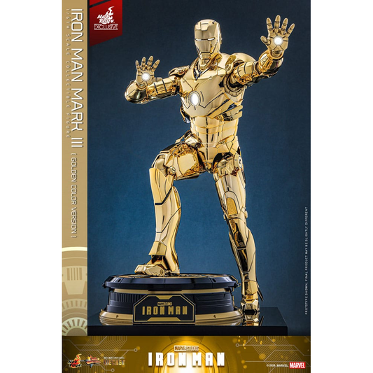 Hot Toys Marvel: Iron Man - Iron Man Mark III (Gold) Masterpiece Diecast 1/6 Actionfigur