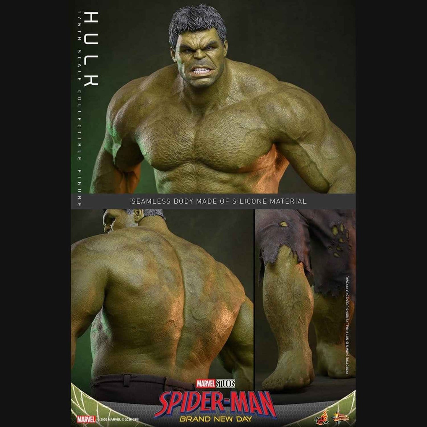 Hot Toys Marvel: Spider-Man Brand New Day - Hulk Masterpiece 1/6 Actionfigur