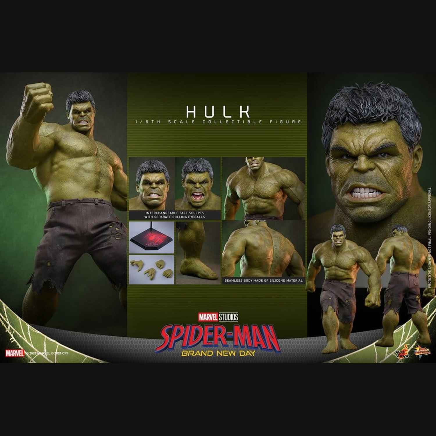 Hot Toys Marvel: Spider-Man Brand New Day - Hulk Masterpiece 1/6 Actionfigur