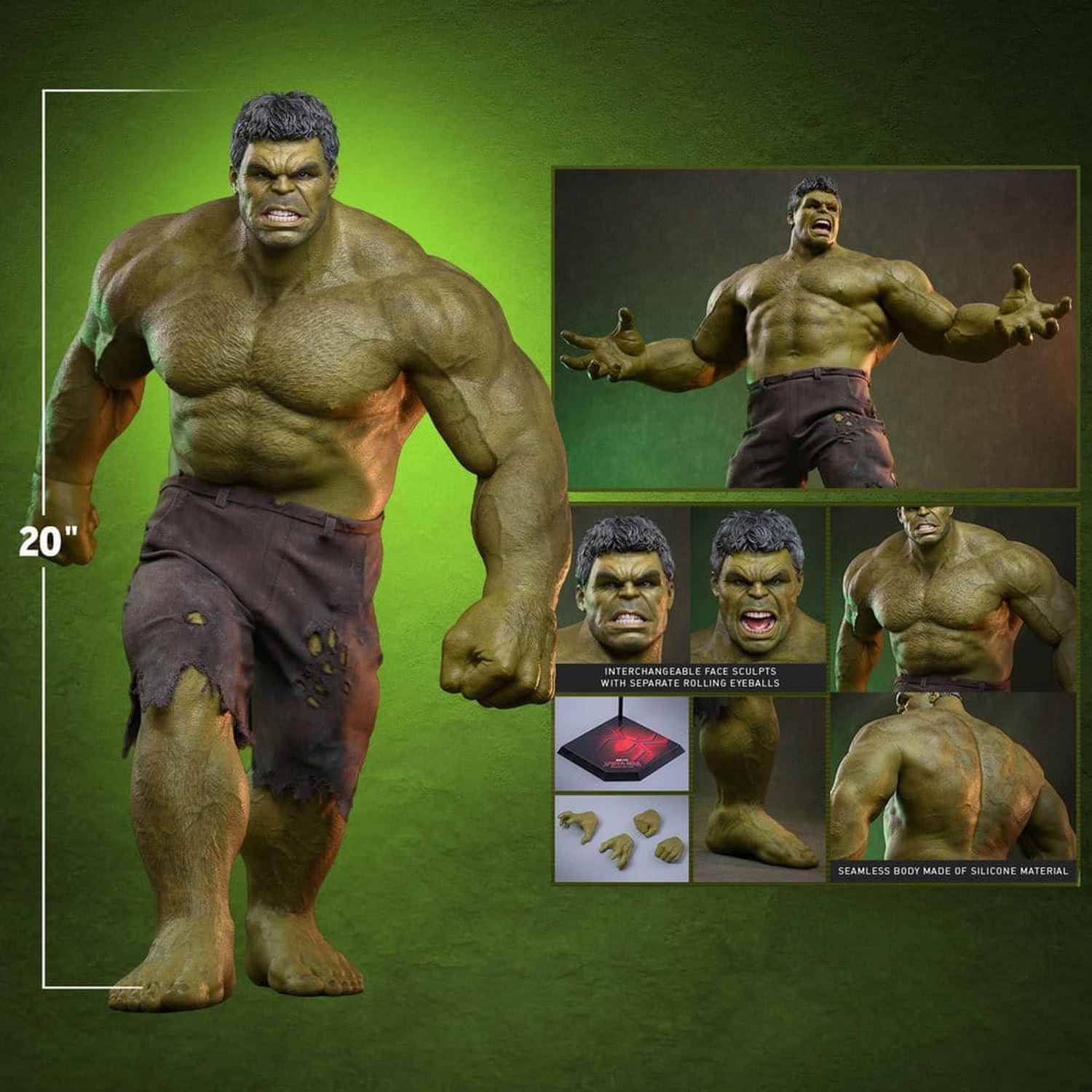 Hot Toys Marvel: Spider-Man Brand New Day - Hulk Masterpiece 1/6 Actionfigur