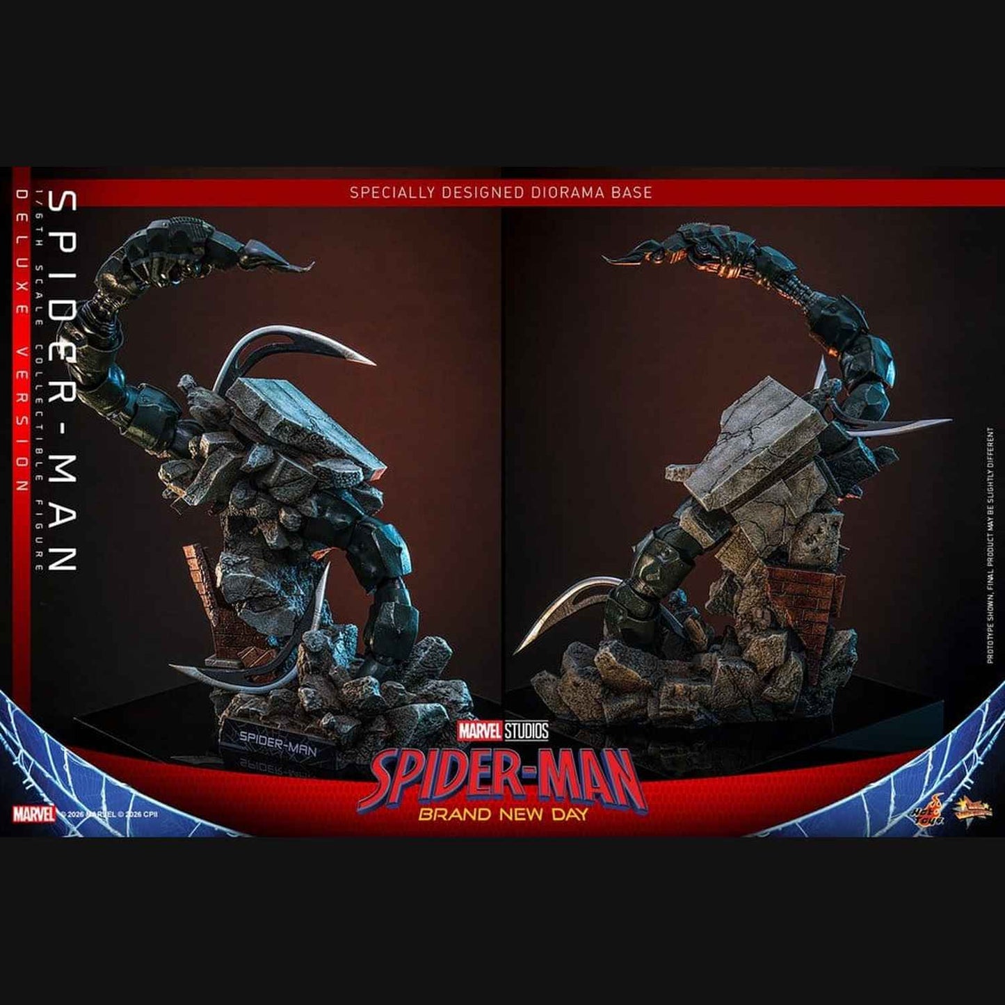 Hot Toys Marvel: Spider-Man Brand New Day - Spider-Man (Deluxe) Masterpiece 1/6 Actionfigur