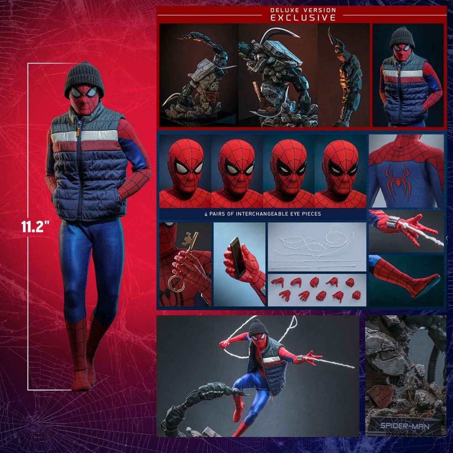 Hot Toys Marvel: Spider-Man Brand New Day - Spider-Man (Deluxe) Masterpiece 1/6 Actionfigur