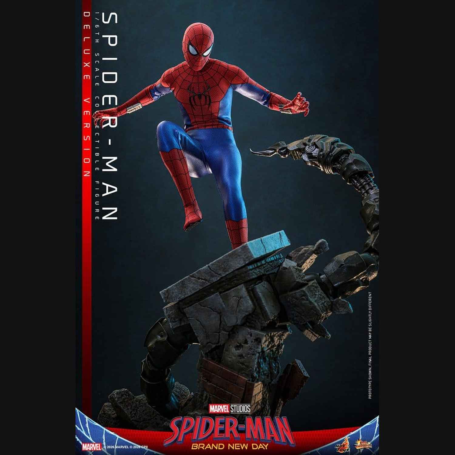 Hot Toys Marvel: Spider-Man Brand New Day - Spider-Man (Deluxe) Masterpiece 1/6 Actionfigur