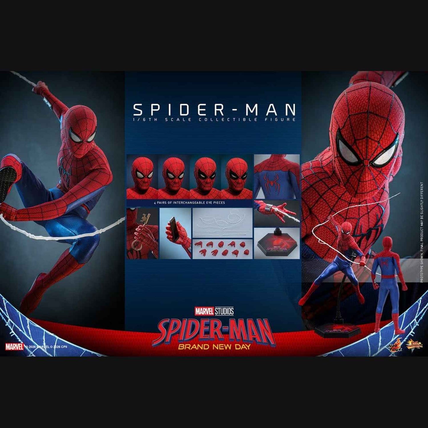 Hot Toys Marvel: Spider-Man Brand New Day - Spider-Man Masterpiece 1/6 Actionfigur
