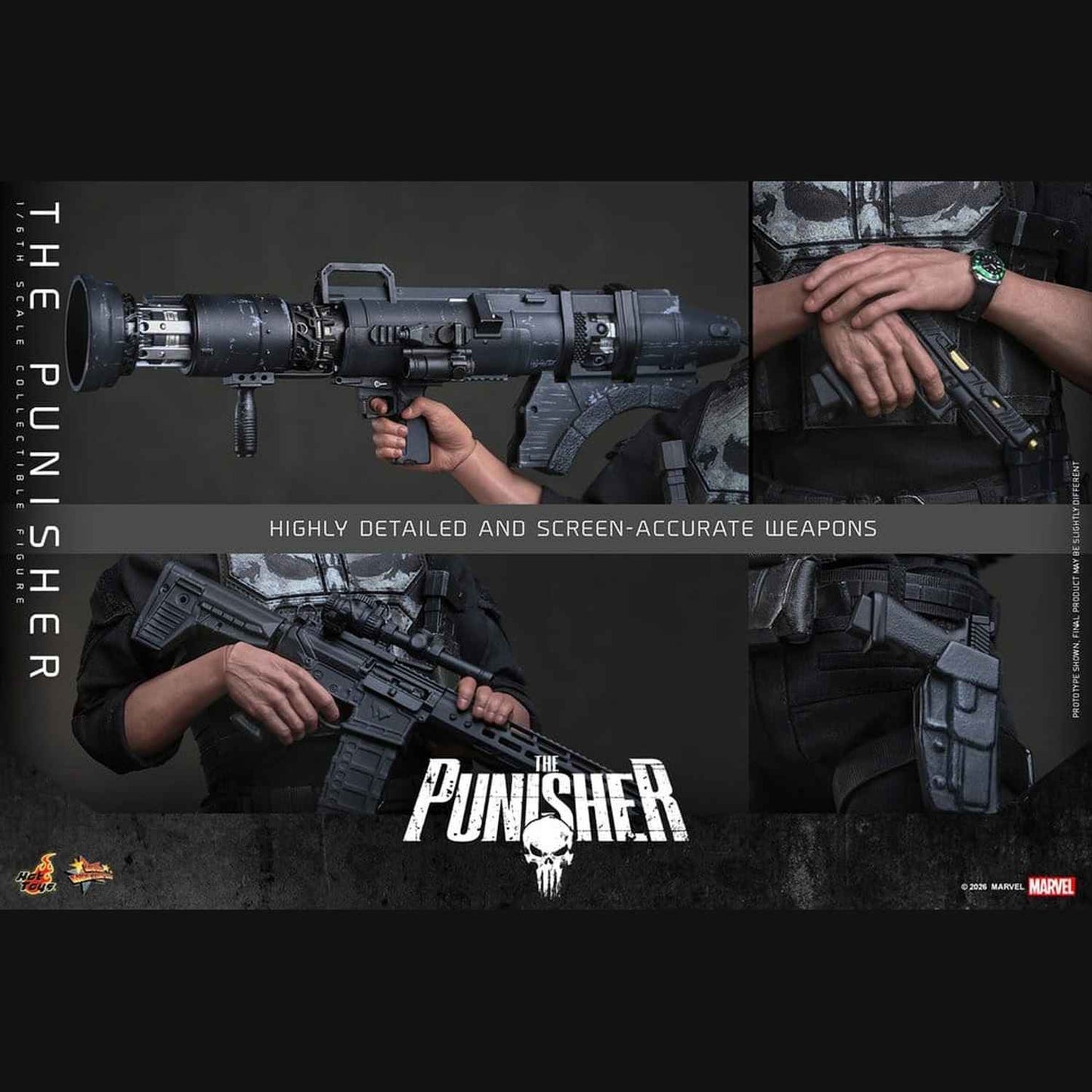Hot Toys Marvel: Spider-Man Brand New Day - The Punisher Masterpiece 1/6 Actionfigur