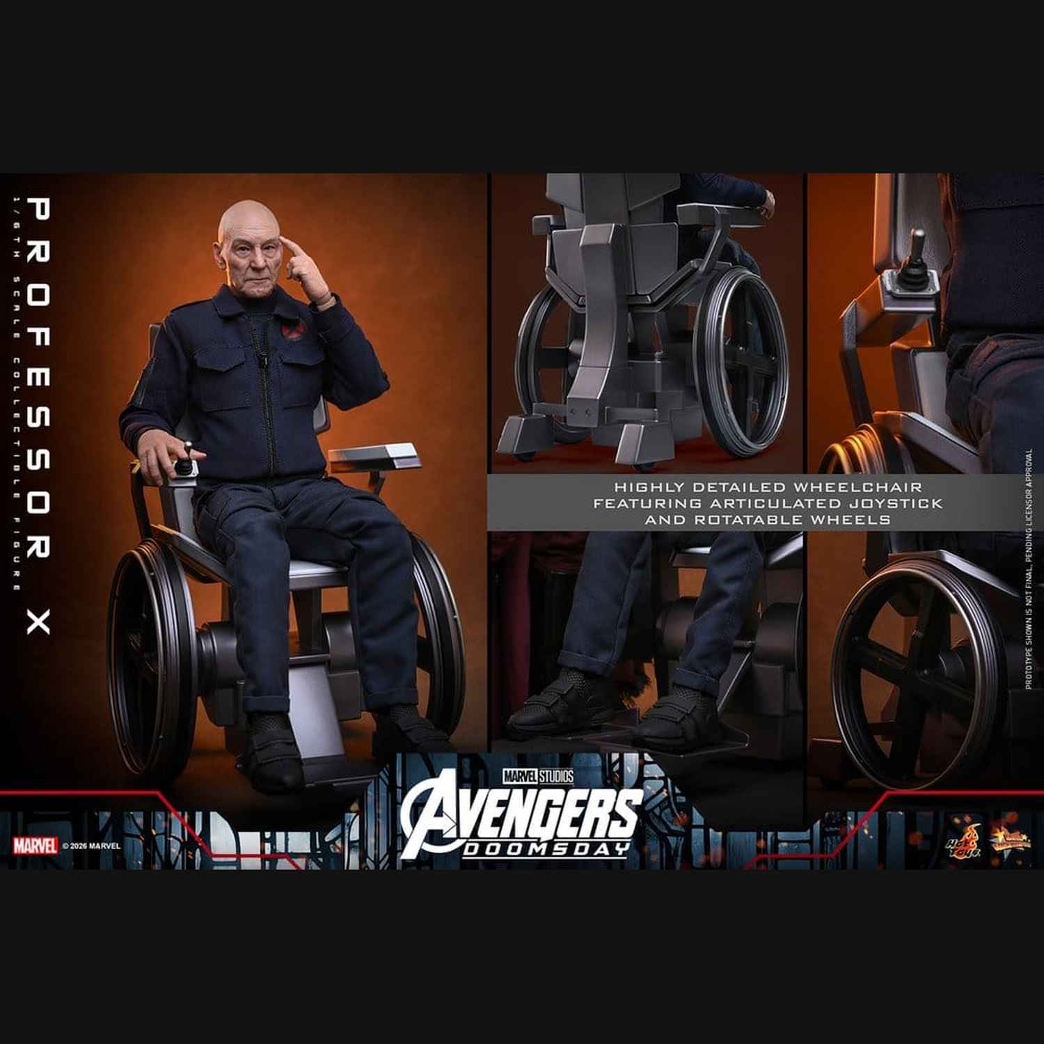 Hot Toys Marvel: X-Men - Professor X 1/6 Actionfigur