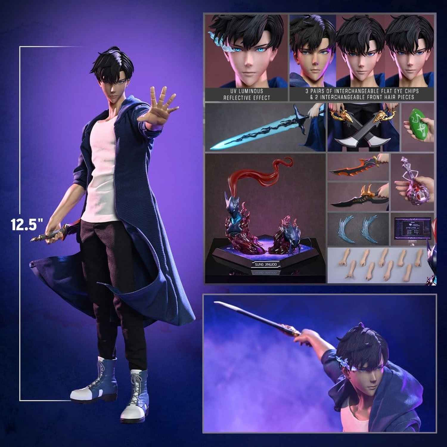 Hot Toys Solo Leveling - Sung Jinwoo Masterpiece 1/6 Actionfigur