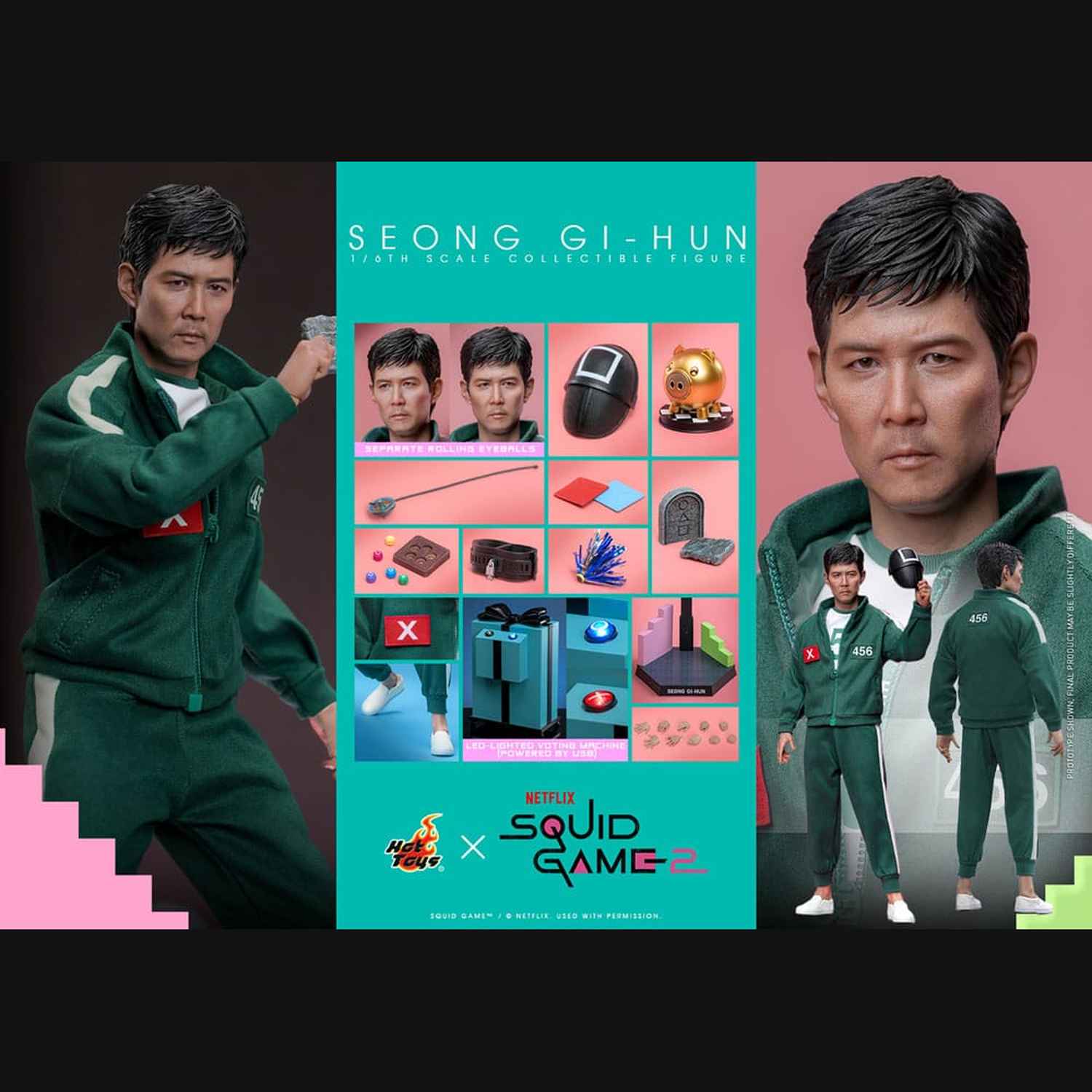 Hot Toys Squid Game 2 - Seong Gi-hun Masterpiece 1/6 Actionfigur