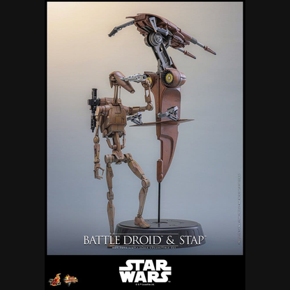 Hot Toys Star Wars: Episode I - Battle Droid & STAP Masterpiece 1/6 Actionfiguren Set