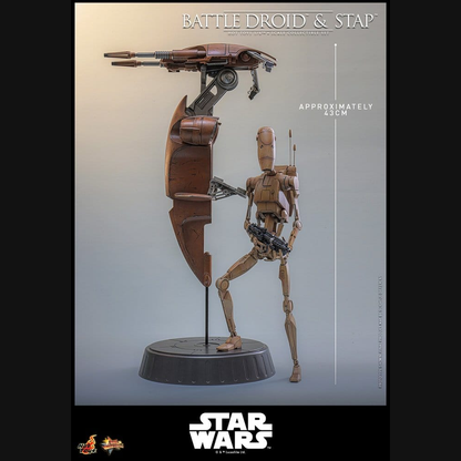 Hot Toys Star Wars: Episode I - Battle Droid & STAP Masterpiece 1/6 Actionfiguren Set