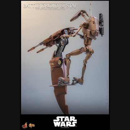 Hot Toys Star Wars: Episode I - Battle Droid & STAP Masterpiece 1/6 Actionfiguren Set