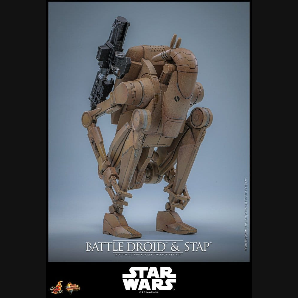 Hot Toys Star Wars: Episode I - Battle Droid & STAP Masterpiece 1/6 Actionfiguren Set