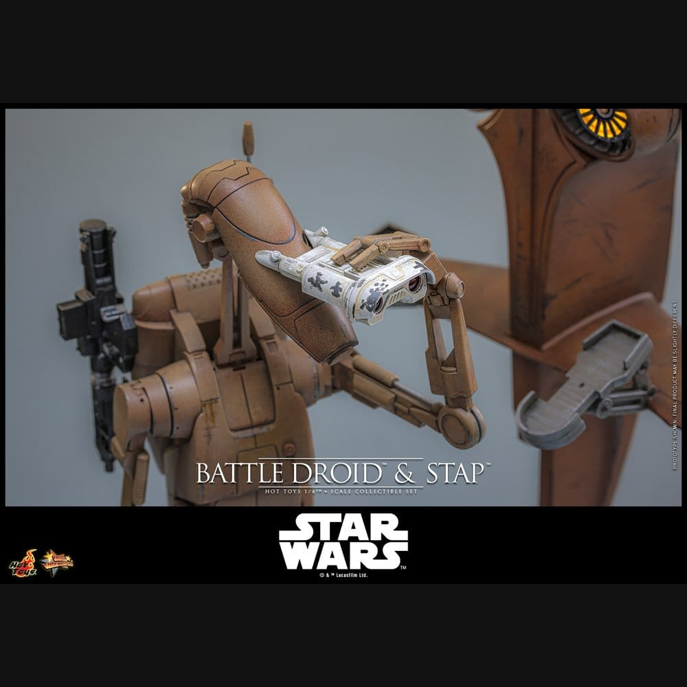 Hot Toys Star Wars: Episode I - Battle Droid & STAP Masterpiece 1/6 Actionfiguren Set