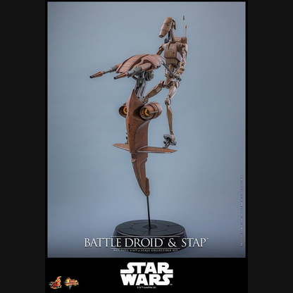 Hot Toys Star Wars: Episode I - Battle Droid & STAP Masterpiece 1/6 Actionfiguren Set
