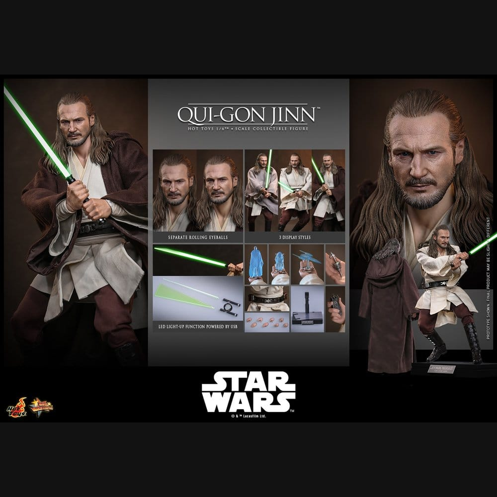 Hot Toys Star Wars: Episode I - Qui-Gon Jinn Masterpiece 1/6 Actionfigur