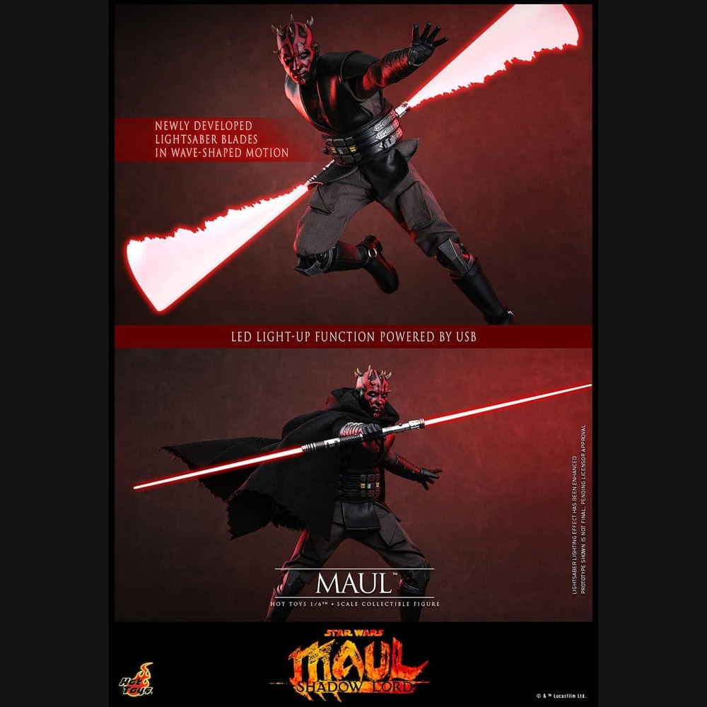 Hot Toys Star Wars: Maul Shadow Lord - Maul Masterpiece 1/6 Actionfigur