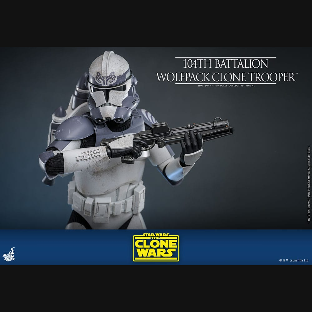 Hot Toys Star Wars: The Clone Wars - 104th Battalion Wolfpack Clone Trooper Masterpiece 1/6 Actionfigur