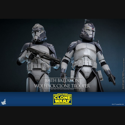 Hot Toys Star Wars: The Clone Wars - 104th Battalion Wolfpack Clone Trooper Masterpiece 1/6 Actionfigur
