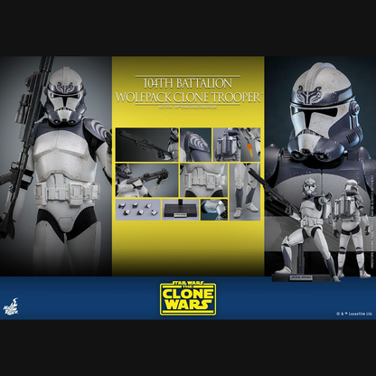 Hot Toys Star Wars: The Clone Wars - 104th Battalion Wolfpack Clone Trooper Masterpiece 1/6 Actionfigur