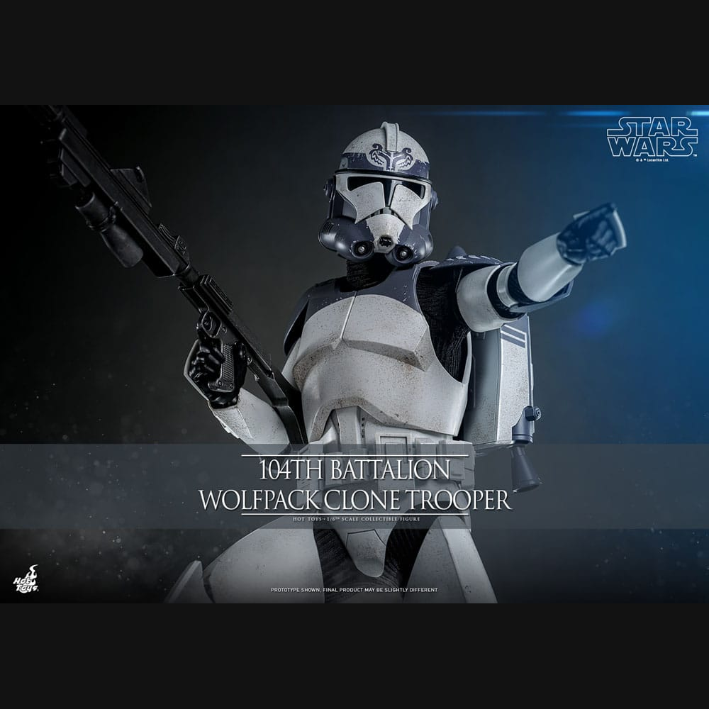 Hot Toys Star Wars: The Clone Wars - 104th Battalion Wolfpack Clone Trooper Masterpiece 1/6 Actionfigur