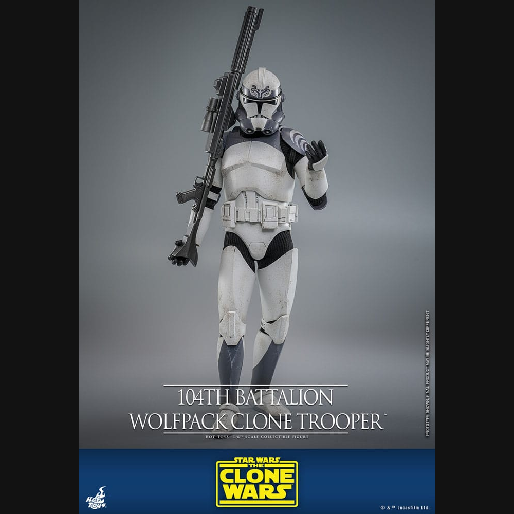 Hot Toys Star Wars: The Clone Wars - 104th Battalion Wolfpack Clone Trooper Masterpiece 1/6 Actionfigur