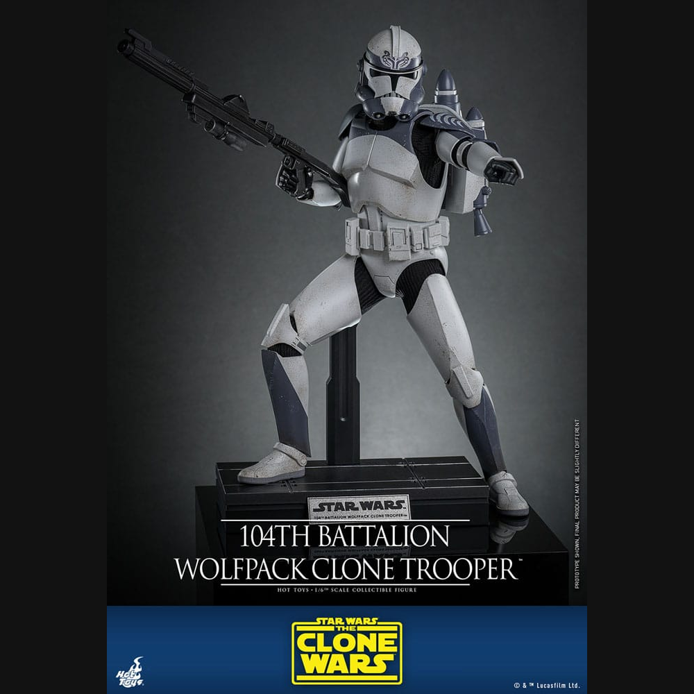 Hot Toys Star Wars: The Clone Wars - 104th Battalion Wolfpack Clone Trooper Masterpiece 1/6 Actionfigur