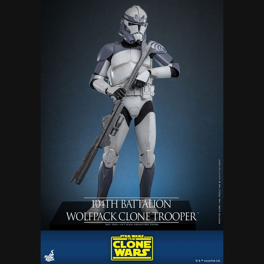 Hot Toys Star Wars: The Clone Wars - 104th Battalion Wolfpack Clone Trooper Masterpiece 1/6 Actionfigur