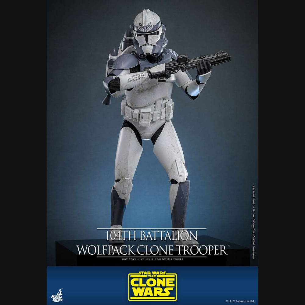 Hot Toys Star Wars: The Clone Wars - 104th Battalion Wolfpack Clone Trooper Masterpiece 1/6 Actionfigur