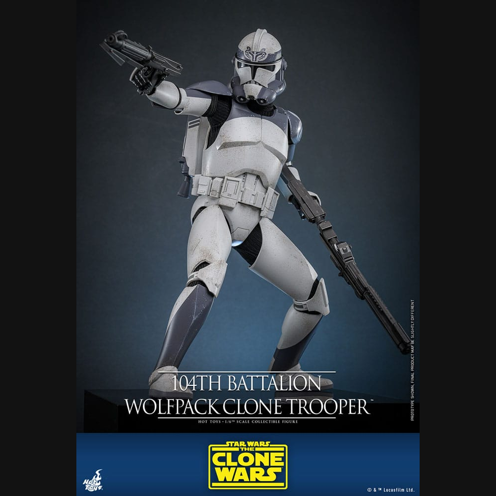 Hot Toys Star Wars: The Clone Wars - 104th Battalion Wolfpack Clone Trooper Masterpiece 1/6 Actionfigur
