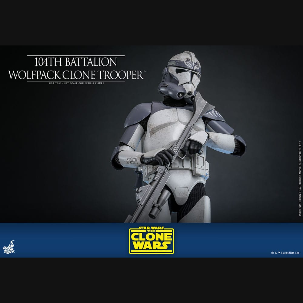 Hot Toys Star Wars: The Clone Wars - 104th Battalion Wolfpack Clone Trooper Masterpiece 1/6 Actionfigur