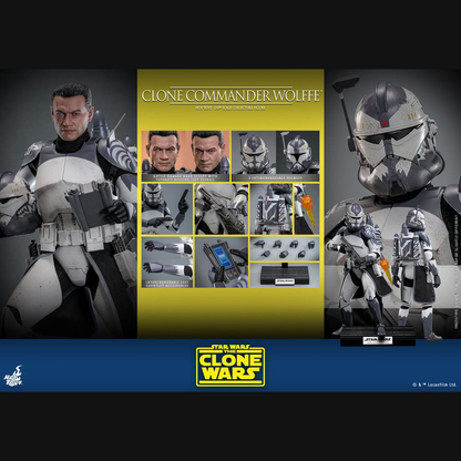Hot Toys Star Wars: The Clone Wars - Clone Commander Wolffe Masterpiece 1/6 Actionfigur
