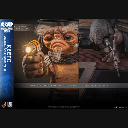 Hot Toys Star Wars: The Mandalorian & Grogu - Keeto (Droidenschmied) Masterpiece Life-Size Actionfigur