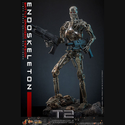 Hot Toys Terminator 2 - Endoskelett (Battle Damaged) Masterpiece Die-cast 1/6 Actionfigur