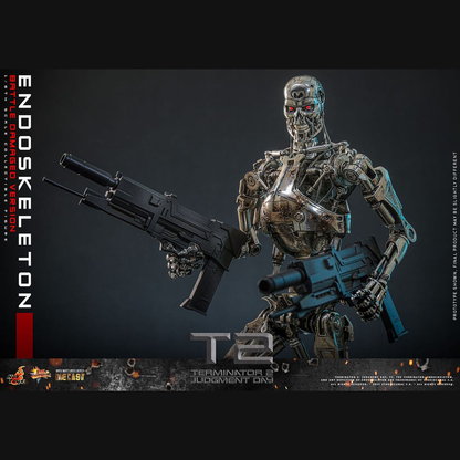 Hot Toys Terminator 2 - Endoskelett (Battle Damaged) Masterpiece Die-cast 1/6 Actionfigur