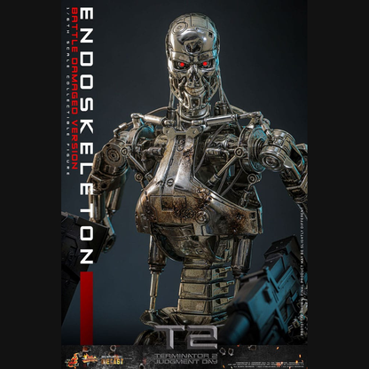 Hot Toys Terminator 2 - Endoskelett (Battle Damaged) Masterpiece Die-cast 1/6 Actionfigur