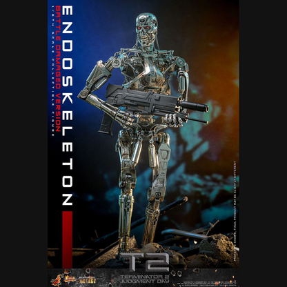 Hot Toys Terminator 2 - Endoskelett (Battle Damaged) Masterpiece Die-cast 1/6 Actionfigur