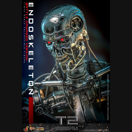 Hot Toys Terminator 2 - Endoskelett (Battle Damaged) Masterpiece Diecast 1/6 Actionfigur