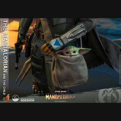 Hot Toys Star Wars: The Mandalorian - The Mandalorian & The Child 1/4 Actionfiguren Doppelpack