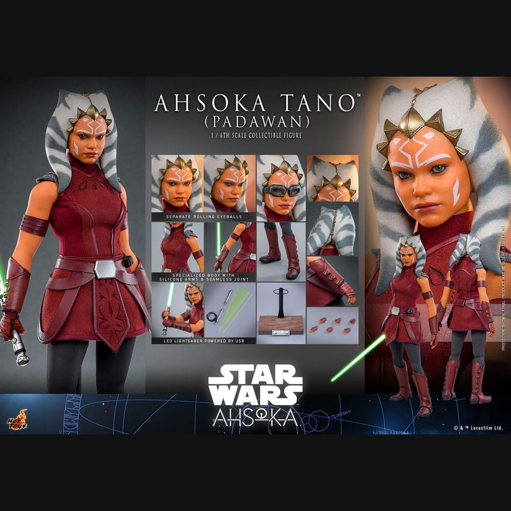 Hot Toys Star Wars: Ahsoka - Ahsoka Tano (Padawan) Masterpiece 1/6 Actionfigur