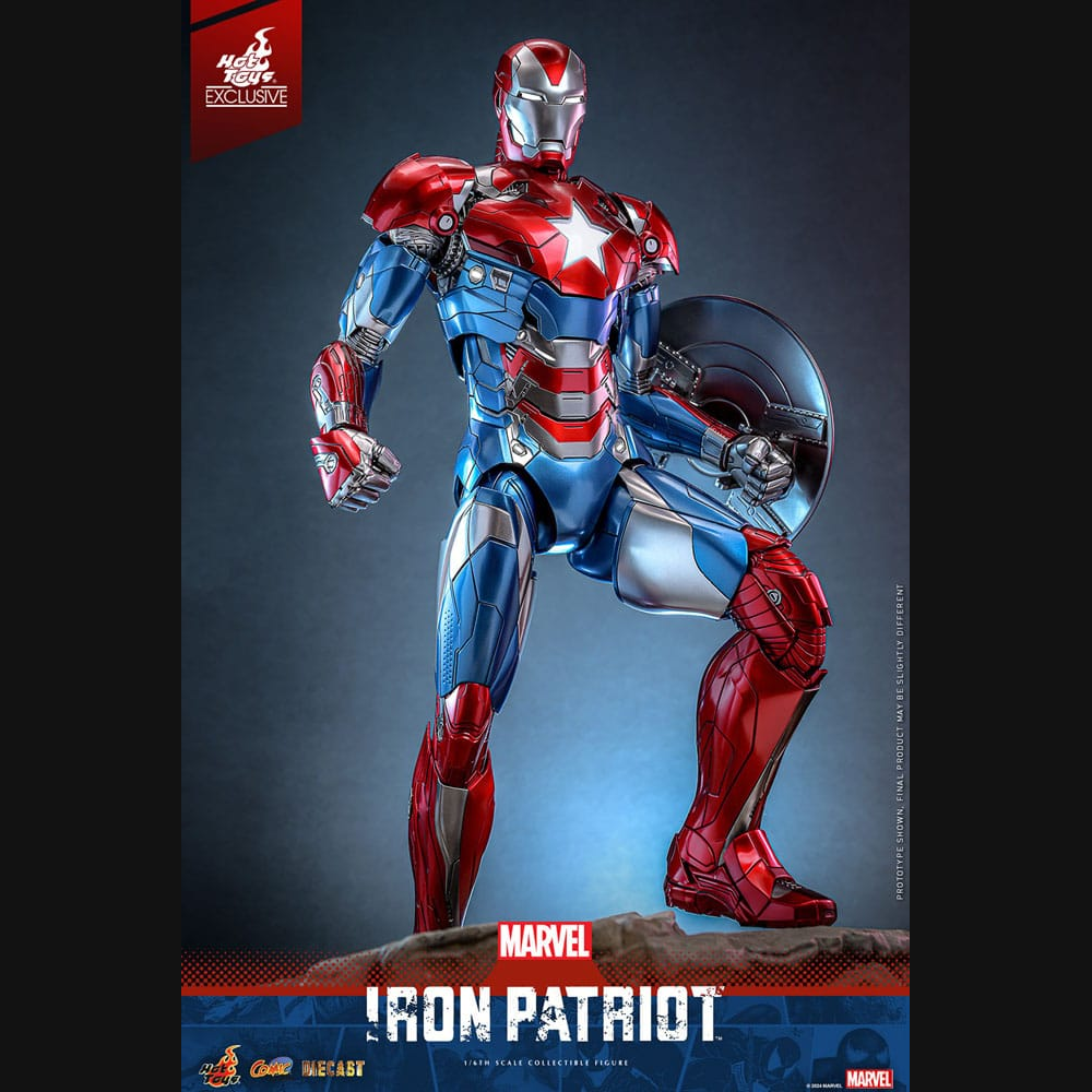 Hot Toys Marvel: Iron Man - Iron Patriot Masterpiece Diecast 1/6 Actionfigur