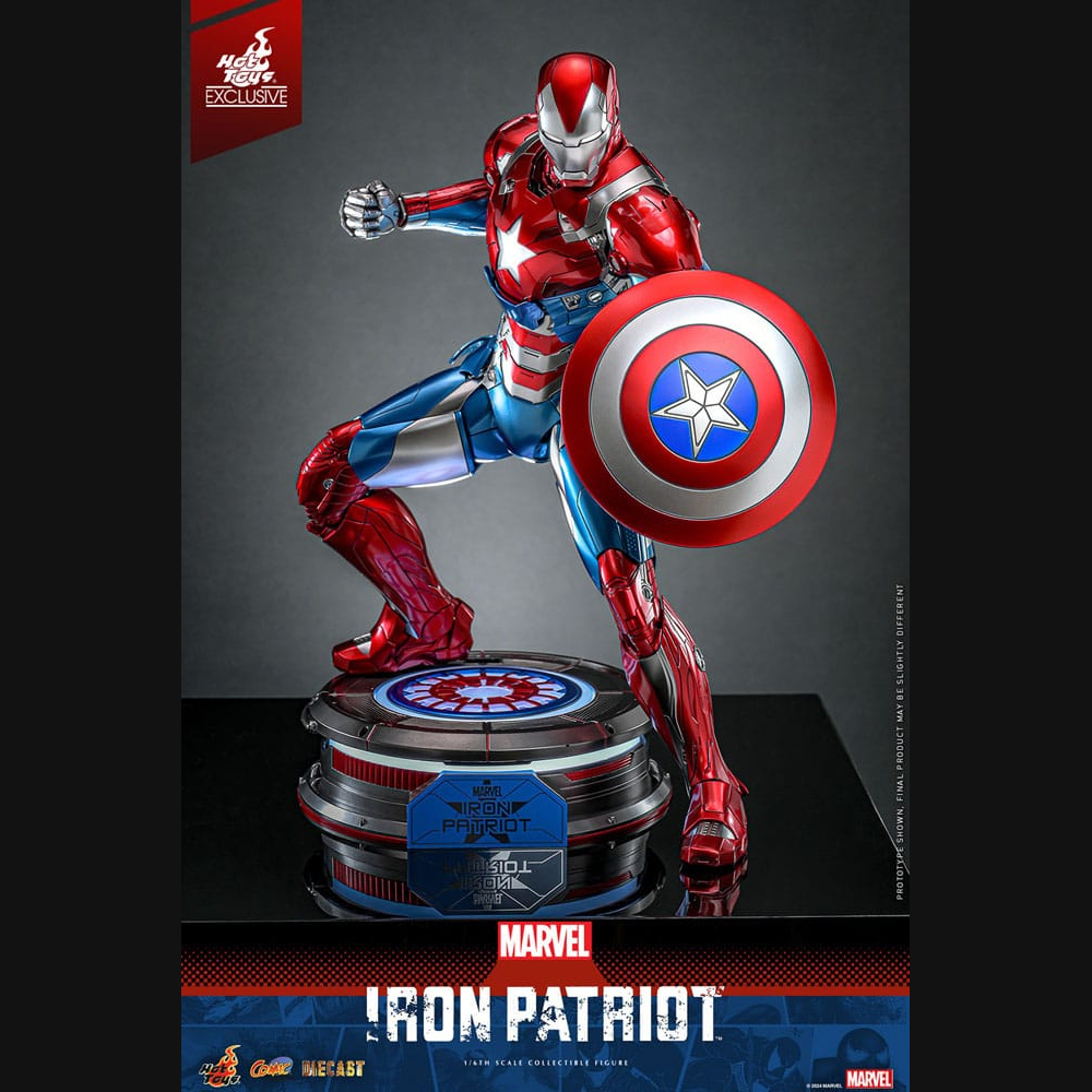 Hot Toys Marvel: Iron Man - Iron Patriot Masterpiece Diecast 1/6 Actionfigur