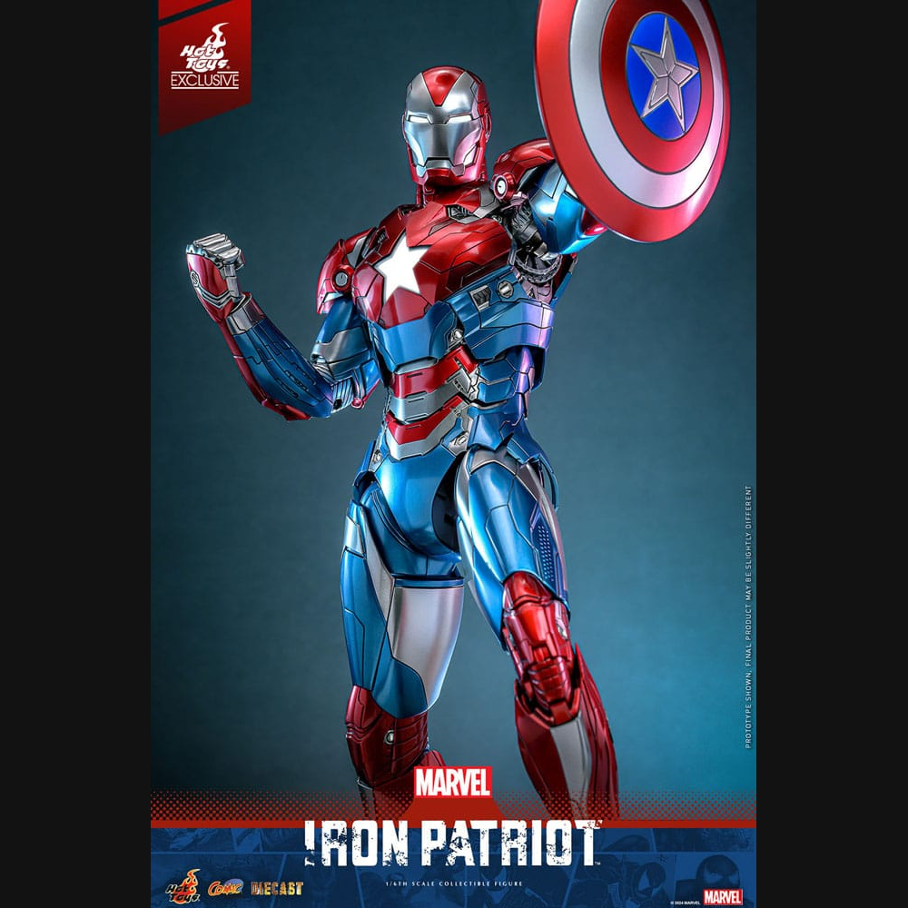 Hot Toys Marvel: Iron Man - Iron Patriot Masterpiece Diecast 1/6 Actionfigur